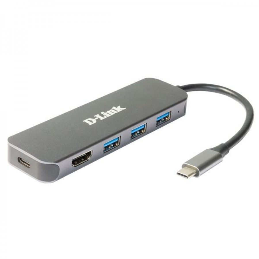 USB Hub D-Link DUB-2333 Grey 60 W