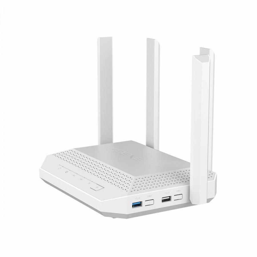 Router Keenetic S0F35A White Wi-Fi USB USB 2.0 RJ45 Ethernet LAN USB 3.2
