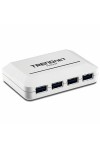 USB Hub Trendnet TU3-H4               White