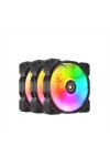 Box Ventilator Cougar 3MMHP12A3.0001 Ø 12 cm Black ARGB 3 Units (3 Units)