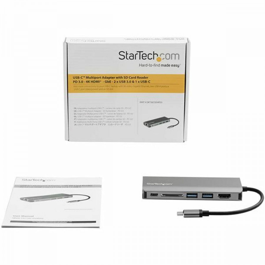 Dockstation Startech DKT30CSDHPD3         4K Ultra HD Grey
