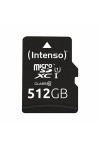 Micro SD Memory Card with Adaptor INTENSO 3423493 512 GB 45 MB/s 512 GB