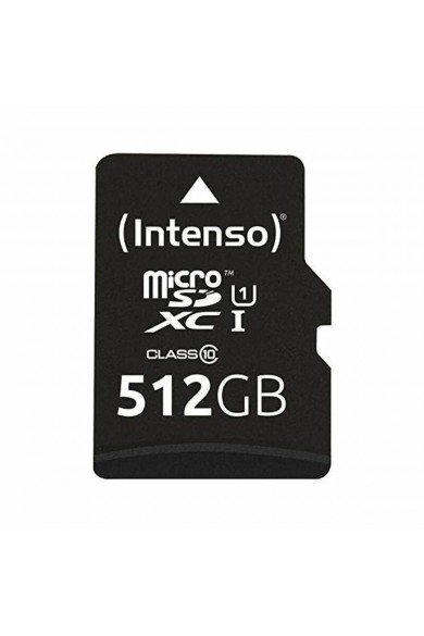 Micro SD Memory Card with Adaptor INTENSO 3423493 512 GB 45 MB/s 512 GB