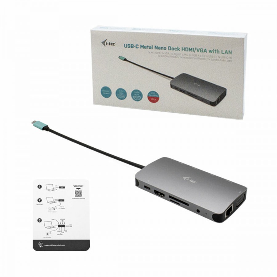 Dockstation i-Tec C31NANODOCKVGAPD     Silver