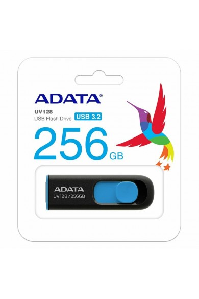 USB stick Adata PEN-256ADATA-UV128-B 256 GB Blue Black Black/Blue