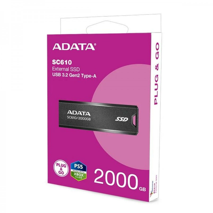 External Hard Drive Adata SC610 2 TB SSD 2 TB HDD 2,5