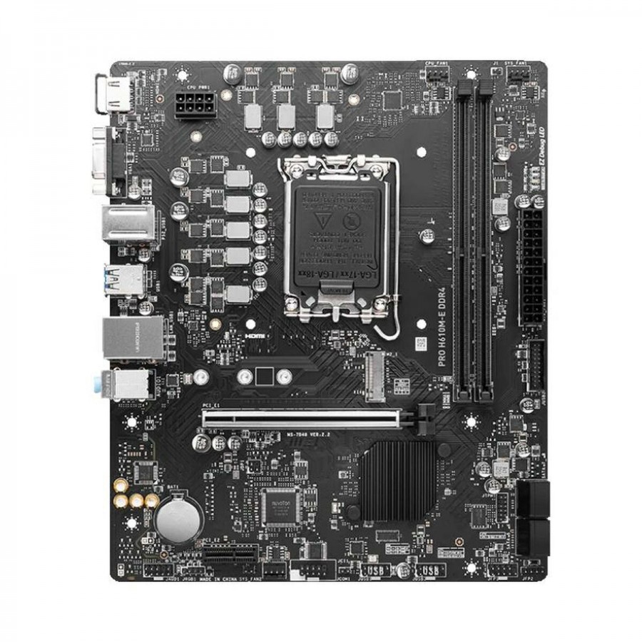 Motherboard MSI PRO H610M-E DDR4 H610 LGA 1700 DDR4 mATX