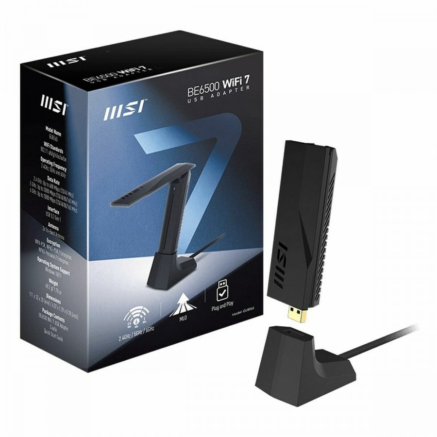 Network Adaptor MSI GUBE65 Black