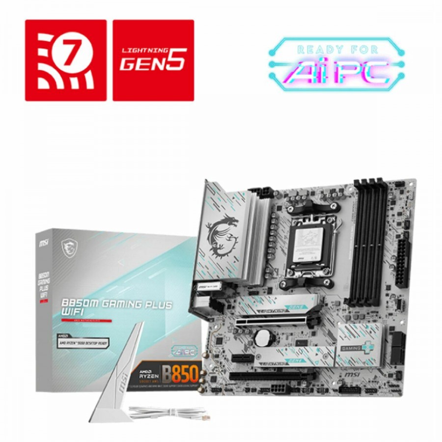 Motherboard MSI B850M GAMING PLUS WIFI6E AMD AM5 AMD