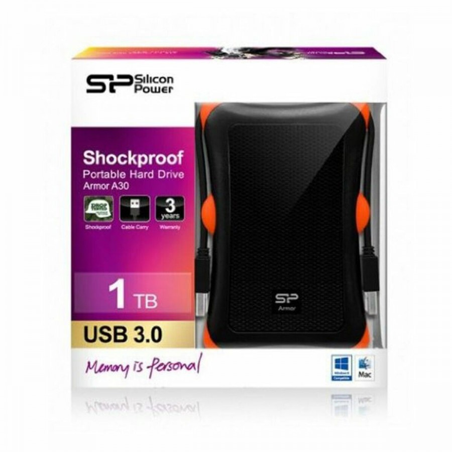 External Hard Drive Silicon Power FAEDDE0200 1 TB 2.5