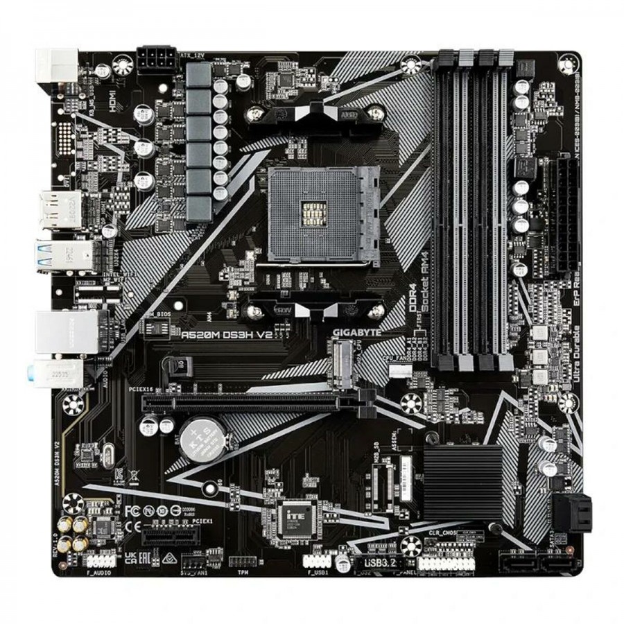 Motherboard Gigabyte A520M DS3H V2 AMD A520 AMD AM4