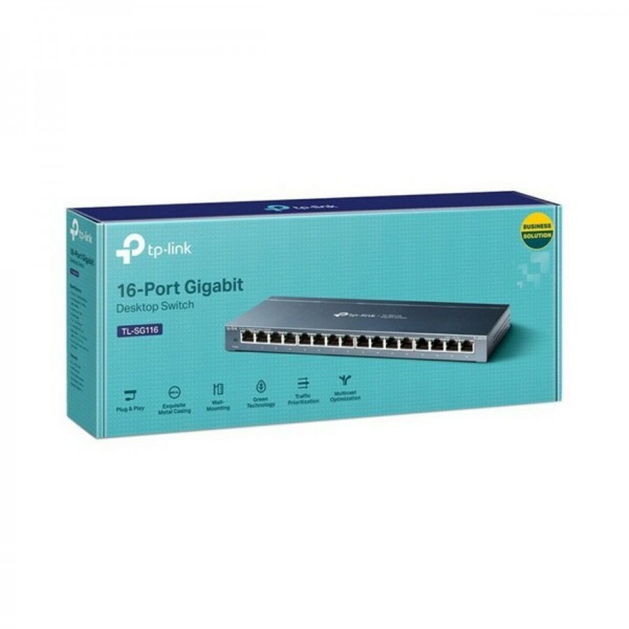 Desktop Switch TP-Link TL-SG116 RJ45 Black (16 Ports)