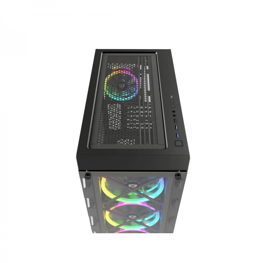 ATX Semi-tower Box Nfortec NF-CS-DRACOX-B Black