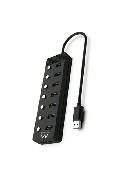 USB Hub Ewent EW1147 Black