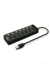 USB Hub Ewent EW1147 Black