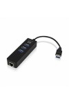USB Hub Ewent AAOAUS0127 3 x USB 3.1 RJ45 Plug and Play