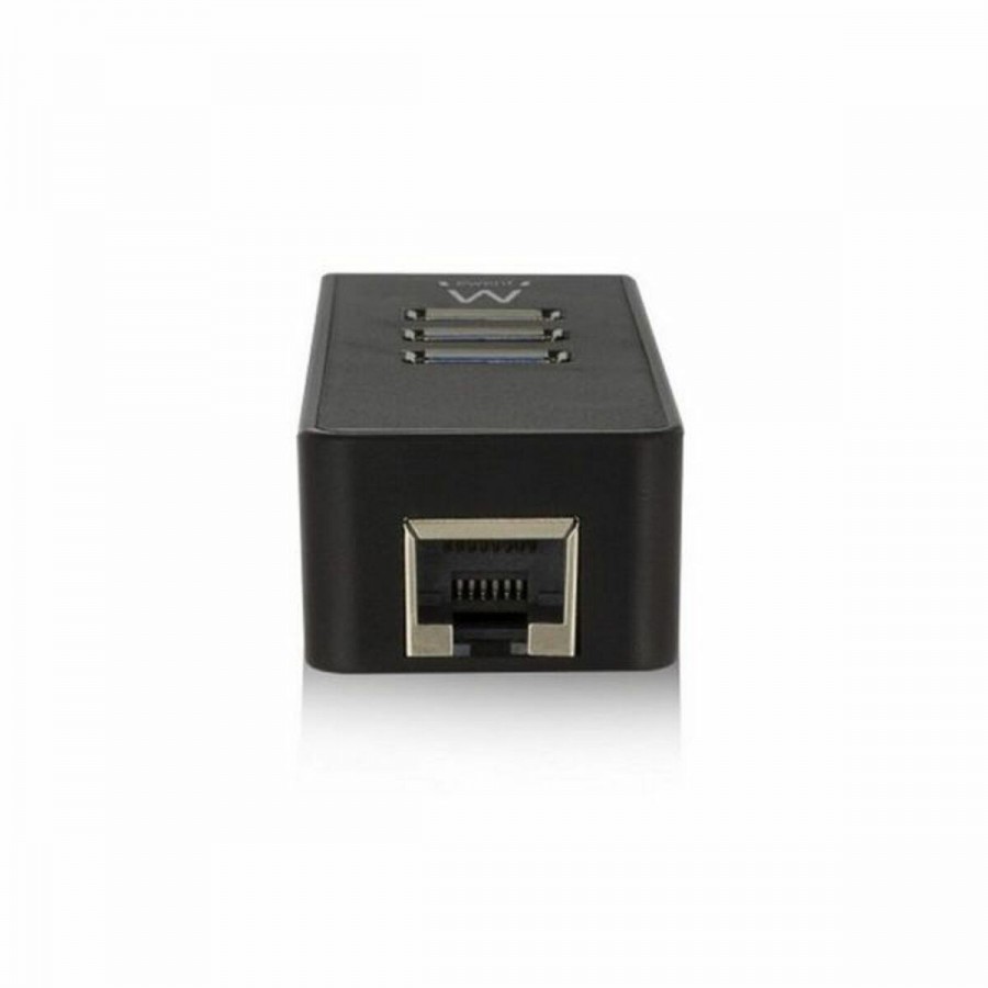 USB Hub Ewent AAOAUS0127 3 x USB 3.1 RJ45 Plug and Play
