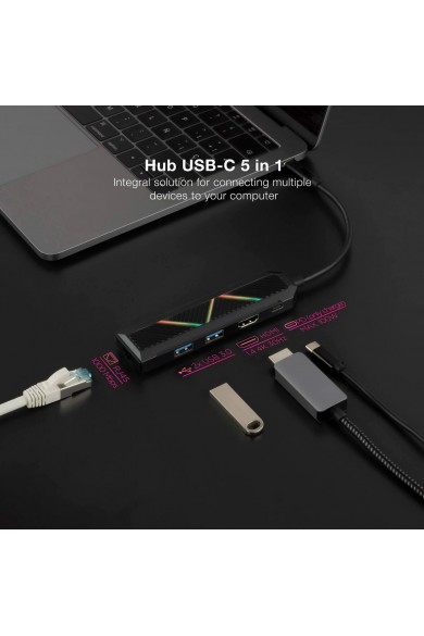 USB Hub NANOCABLE 10.16.0501