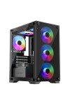 ATX Semi-tower Box KEEP OUT XC-201 GLASS Black