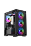 ATX Semi-tower Box KEEP OUT XC-201 GLASS Black