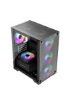 ATX Semi-tower Box KEEP OUT XC-201 GLASS Black