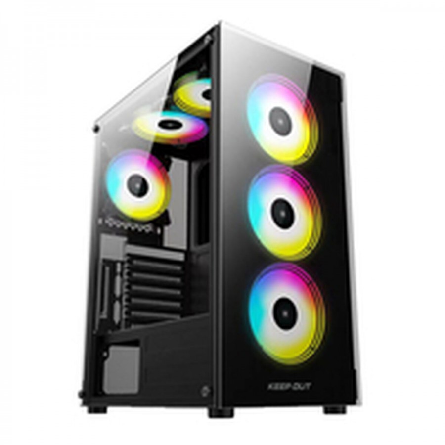 ATX Semi-tower Box KEEP OUT XC-210 GLASS Black