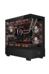 ATX Semi-tower Box KEEP OUT XC-301 GLASS Black