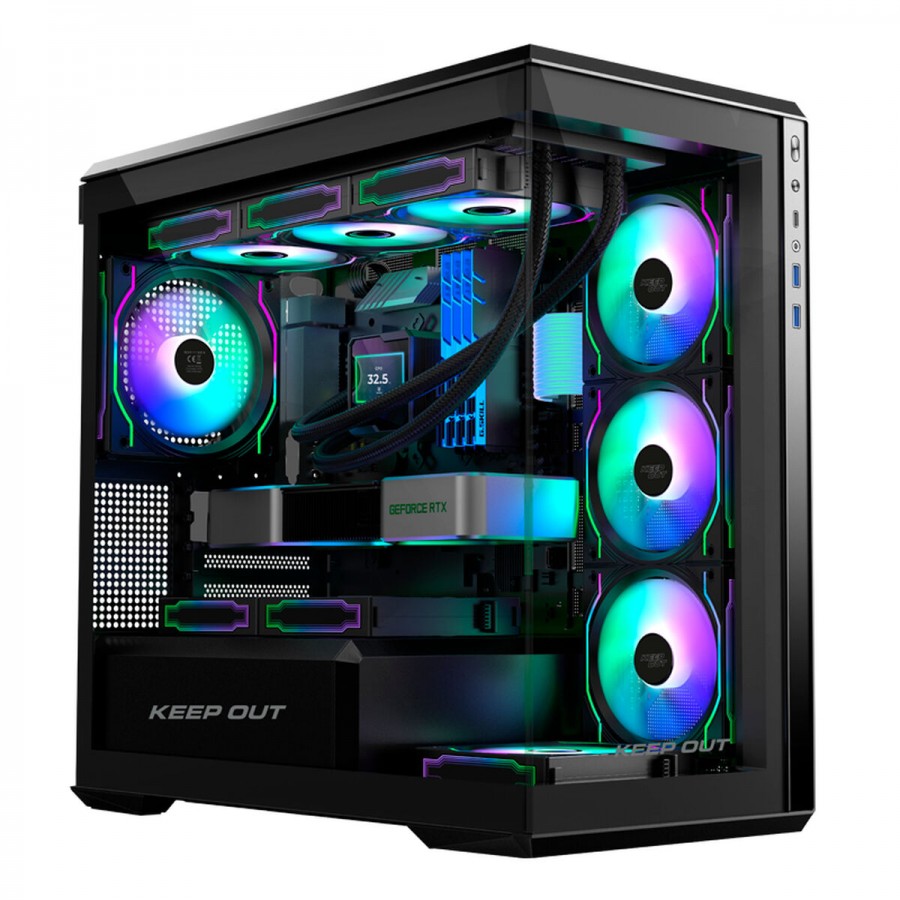 ATX Semi-tower Box KEEP OUT XC-905 PRO+ Black