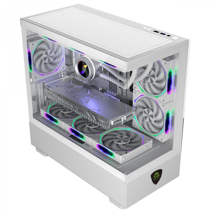 ATX Semi-tower Box KEEP OUT XC-301W White