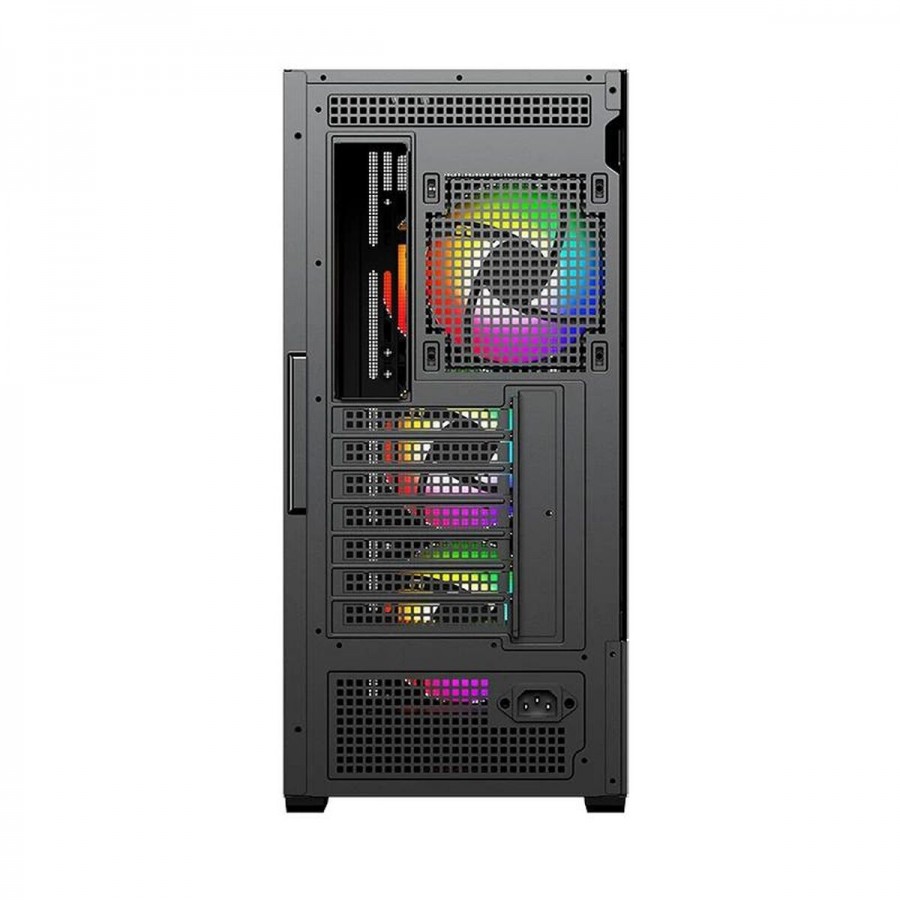 ATX Semi-tower Box KEEP OUT KO XC-805 MESH ARGB USB3 Black