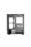 ATX Semi-tower Box Mars Gaming MCLCDPRO Black