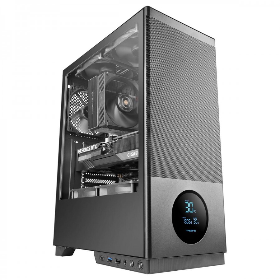 ATX Semi-tower Box Tacens 2SAGITTA20 Black