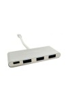 USB Hub C CoolBox COO-HUC3U3PD Aluminium