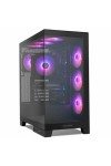 ATX Semi-tower Box Nox-Xtreme NXHUMMERGLOCKBK Black
