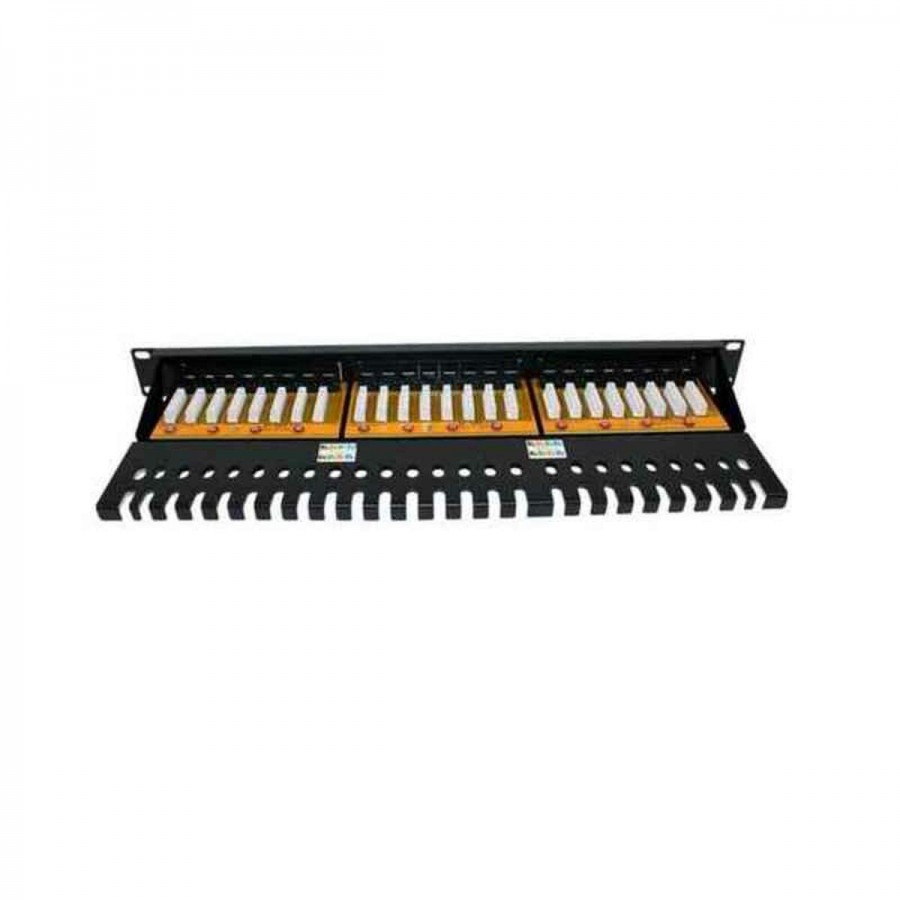 24-port UTP Category 6 Patch Panel 2LAN ARAP19C6A24UTP 19