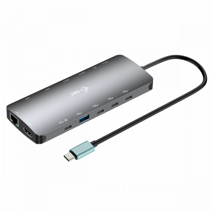USB Hub i-Tec C31NANOTRIPLEDOCKPD Grey