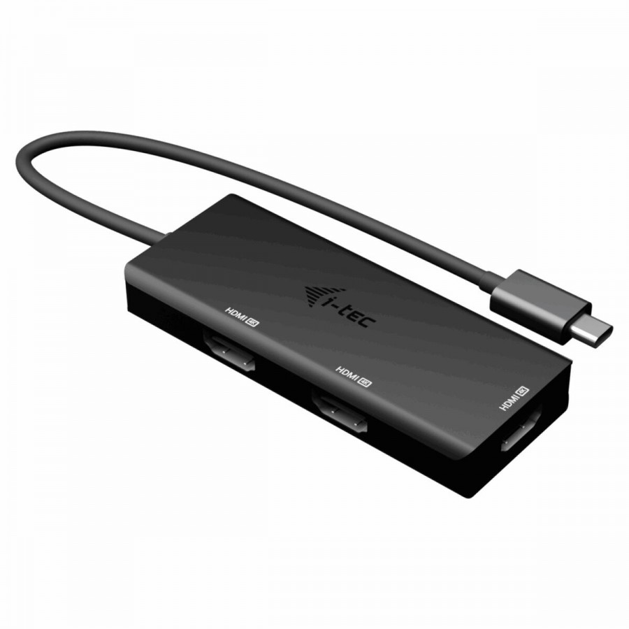 USB Hub i-Tec C31TRIPLE4KHDMIPD Black