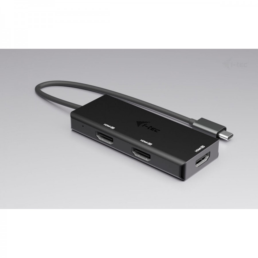 USB Hub i-Tec C31TRIPLE4KHDMIPD Black