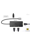 USB Hub i-Tec C31TRIPLE4KHDMIPD Black