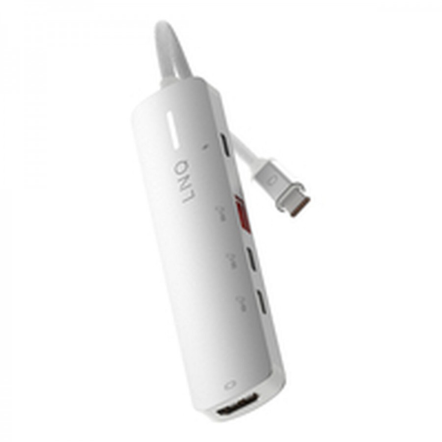 USB Hub Linq Byelements LQ49051 White Grey