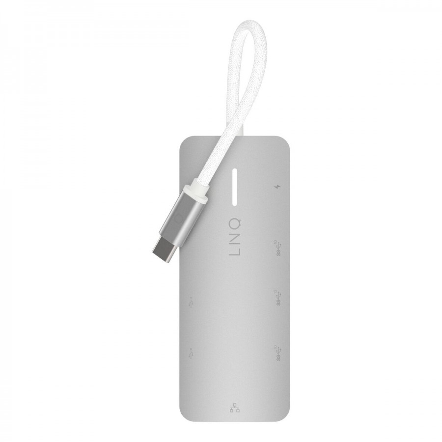 USB Hub Linq Byelements LQ49081 White Grey
